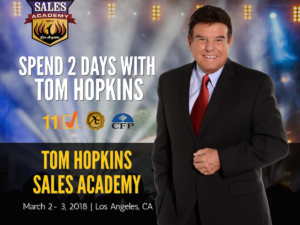 Tom Hopkins Sales Academy 2018 for financial Advisors | XTRAcredits
